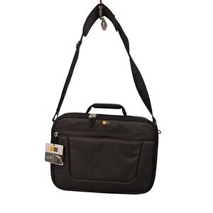 Case Logic 15.6" Laptop Bag Computer Bag Shoulder Strap‎ NEW Black Work School